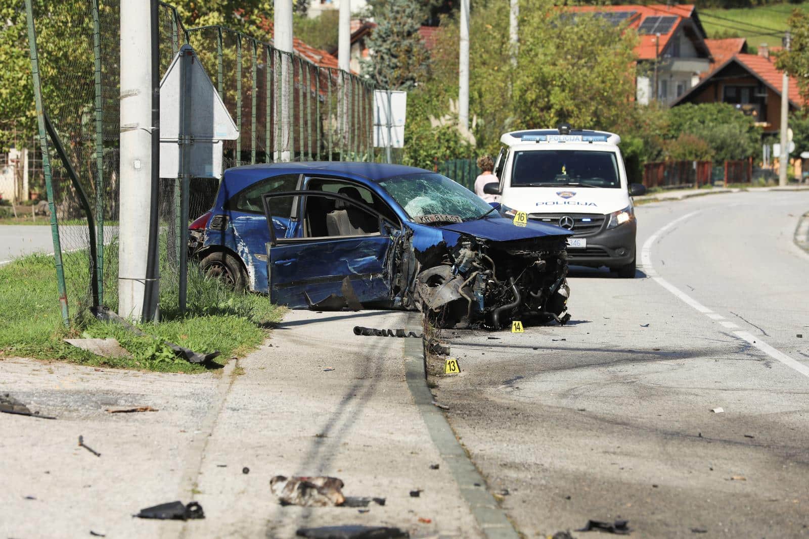 Prometna nesreća na županijskoj cesti od Zaboka prema Grabrovcu