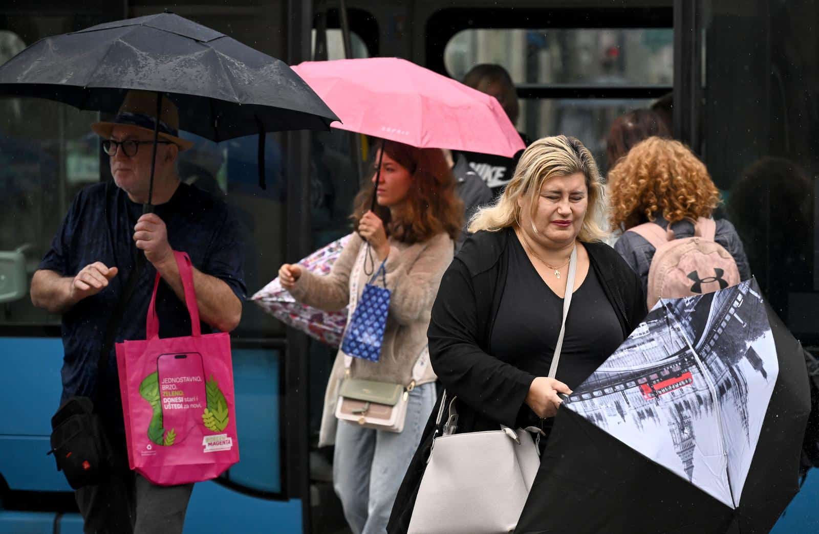 Zagreb: Kišni jesenski dan u gradu