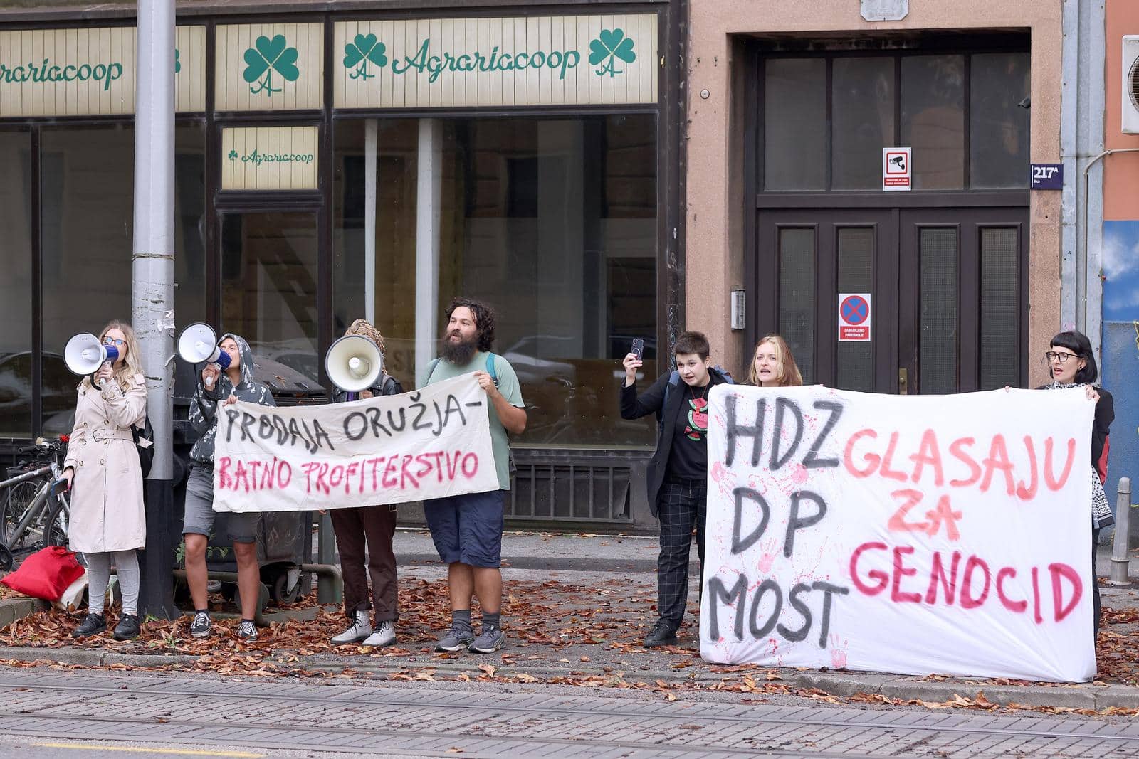 Zagreb: Propalestinski prosvjed ispred Sabora