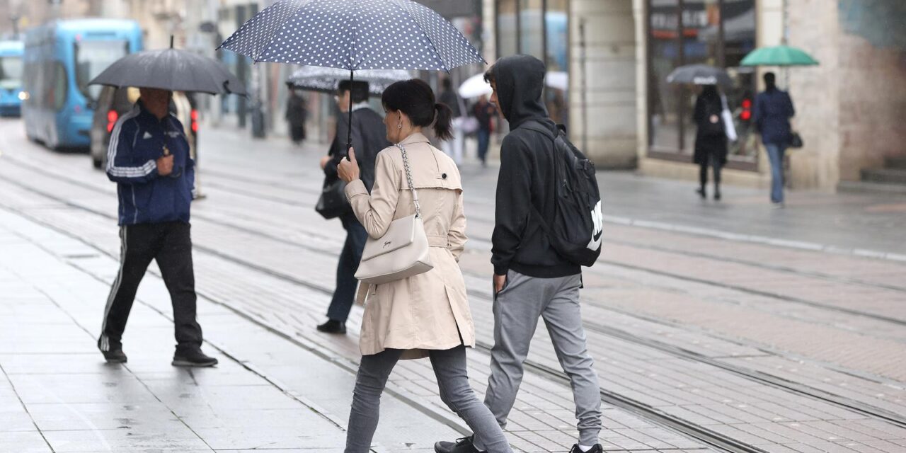 Zagreb: Danas promjenjivo oblačno s mjestimičnom kišom ili pljuskovima