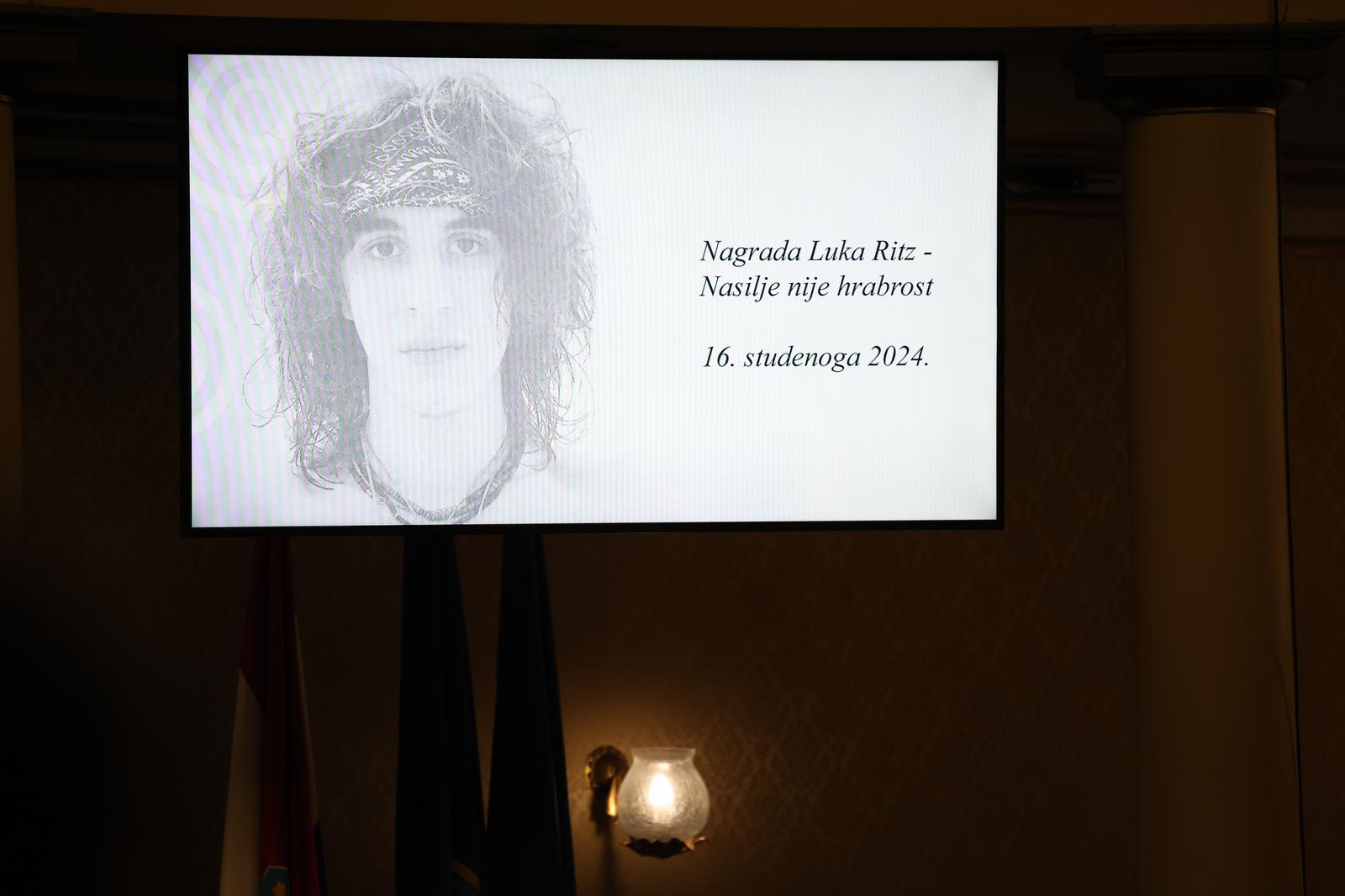 Zagreb: Svečanost dodjele nagrade Luka Ritz – Nasilje nije hrabrost