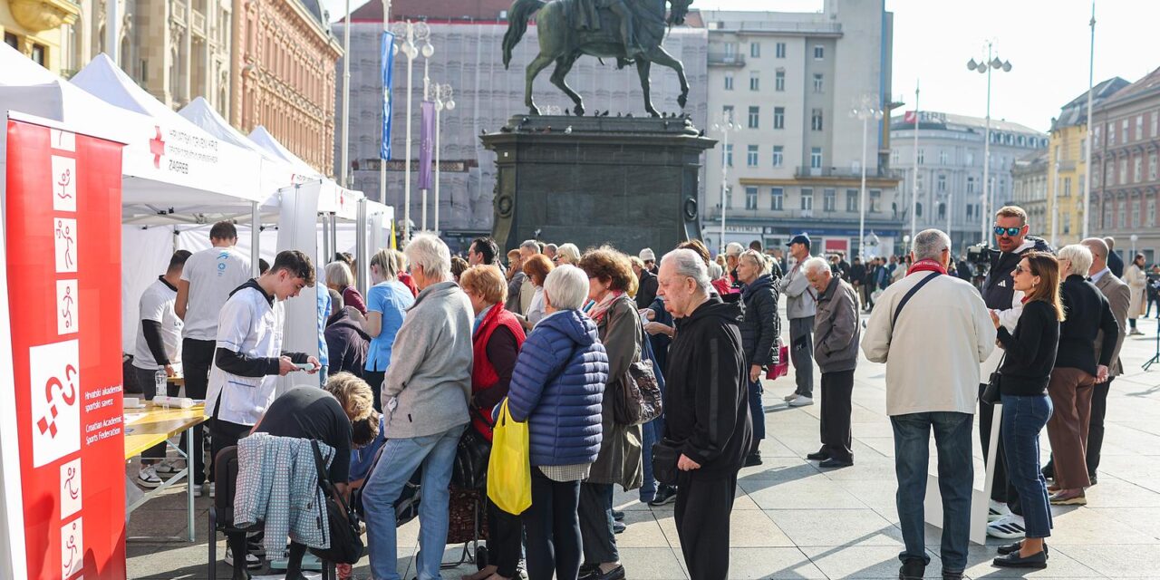 Zagreb: Javnozdravstvena akcija Zdravlje na duge staze � Prvi korak