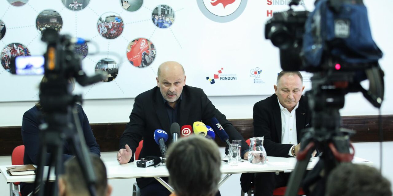 Zagreb: Konferencija za medije o minimalnoj plaći za 2026. godinu