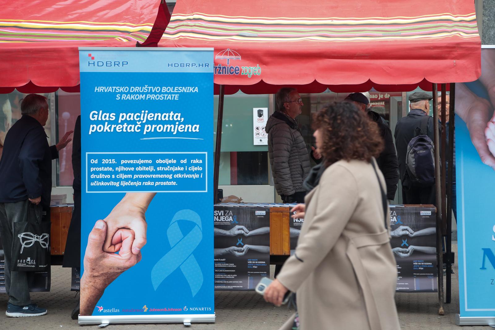 Zagreb: Javnozdravstvena akcija u organizaciji Hrvatskog društva bolesnika s rakom prostate