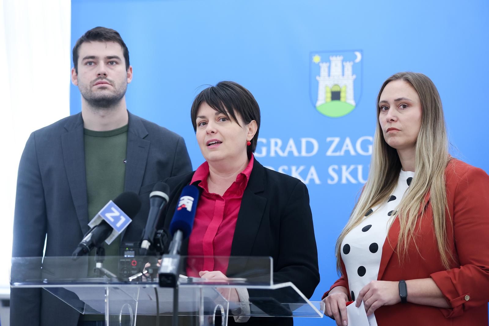 Zagreb: Klub gradskih zastupnika Marija Selak Raspudić – Nezavisna lista održali su konferenciju za medije