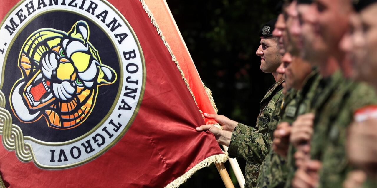 Zagreb: Svečanost imenovanja vojarne  Croatia  imenom 1. gardijska brigada Tigrovi