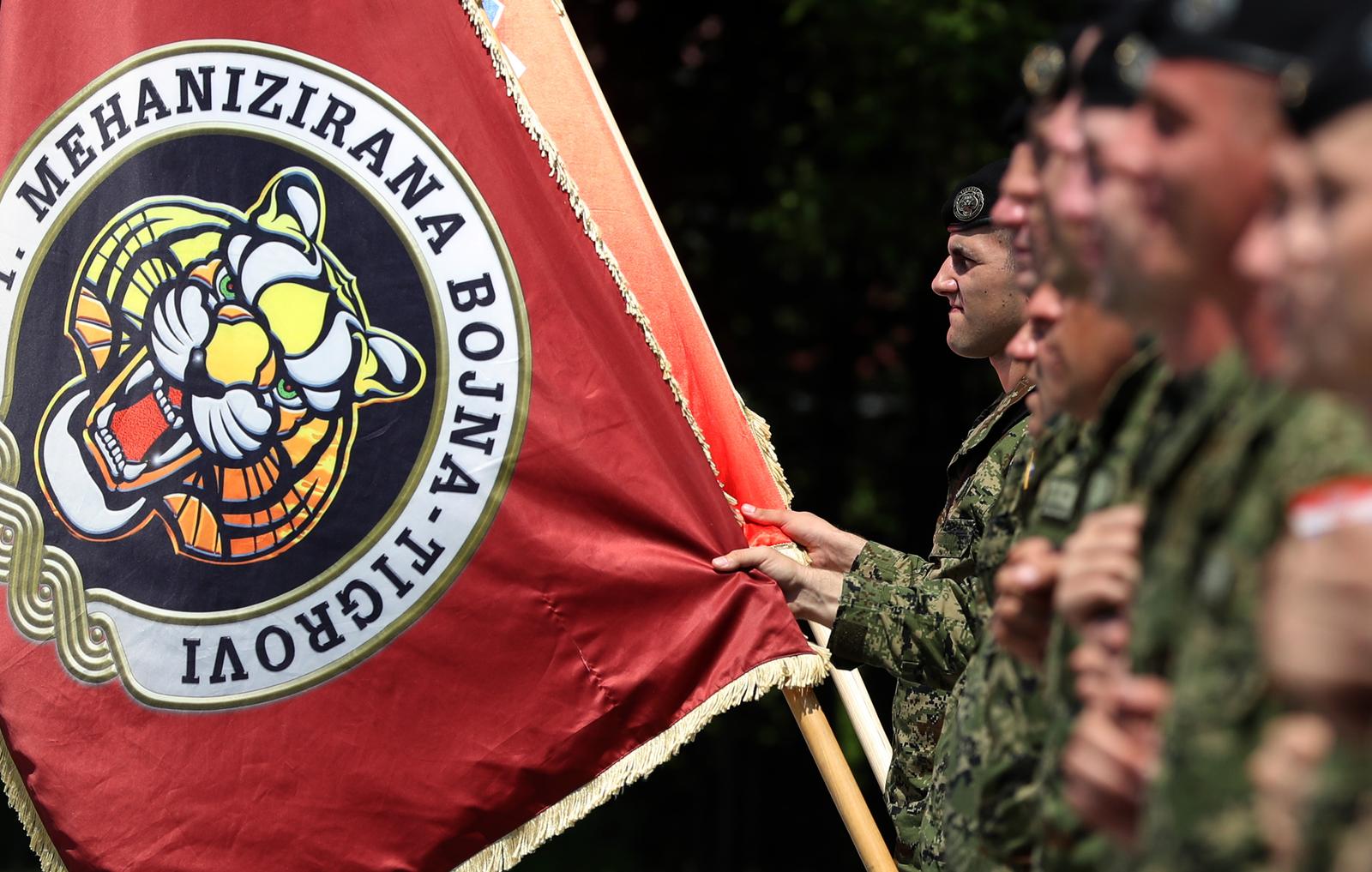 Zagreb: Svečanost imenovanja vojarne  Croatia  imenom 1. gardijska brigada Tigrovi