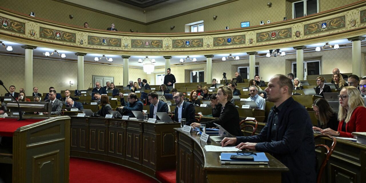 Sjednica zagrebačke Gradske skupštine