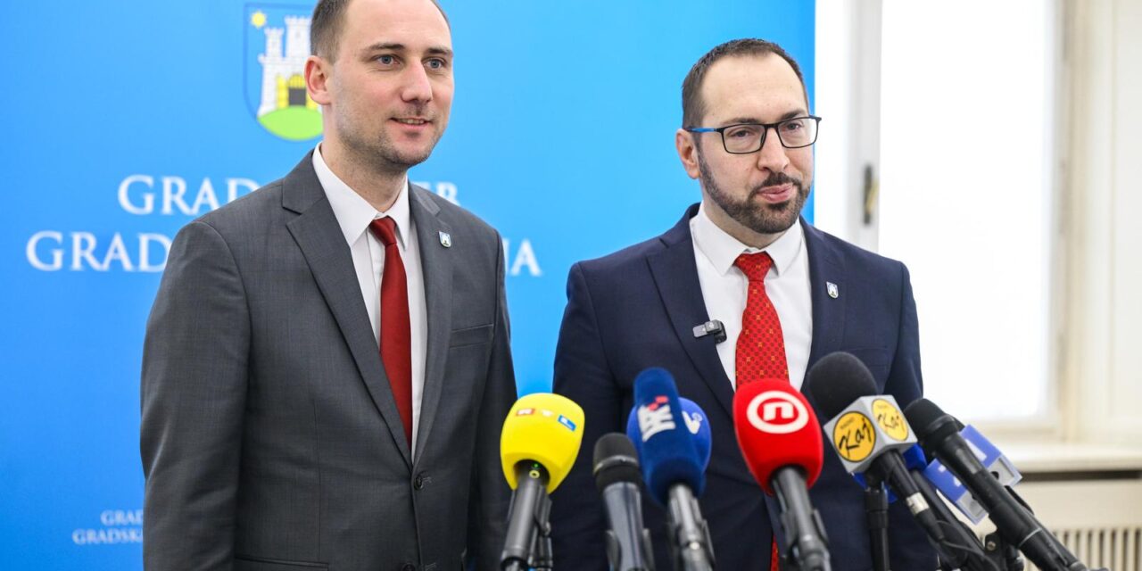 Zagreb: Gradonačelnik Tomašević i predsjednik Gradske skupštine Matej Mišić održali su zajedničku konferenciju za medije