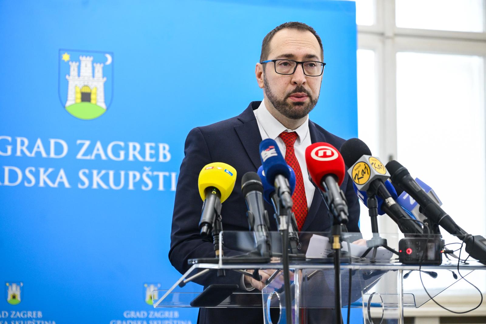 Zagreb: Gradonačelnik Tomašević i predsjednik Gradske skupštine Matej Mišić održali su zajedničku konferenciju za medije
