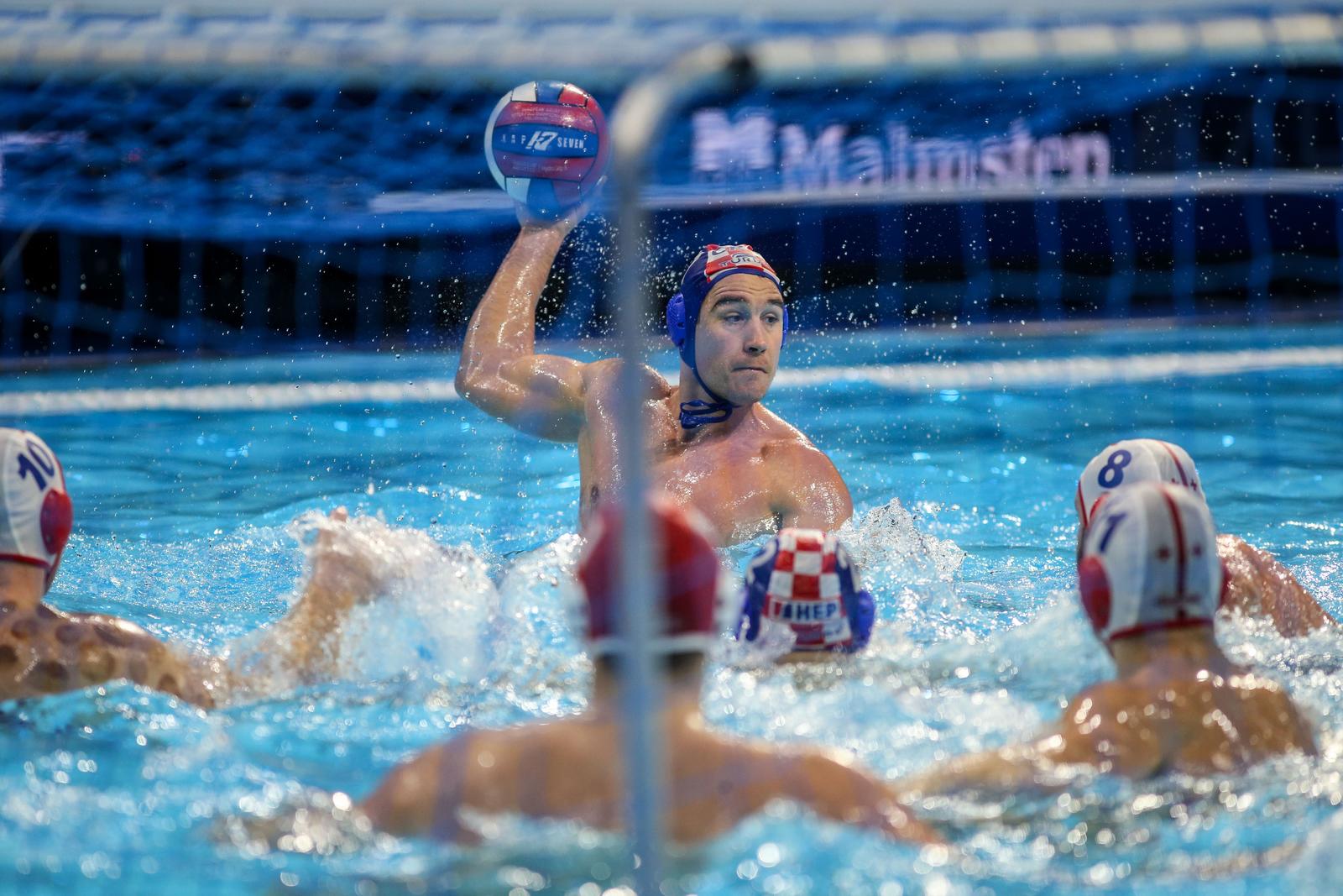 Beograd: Utakmica 2. kola 37. Europskog vaterpolo prvenstva, Gruzija – Hrvatska