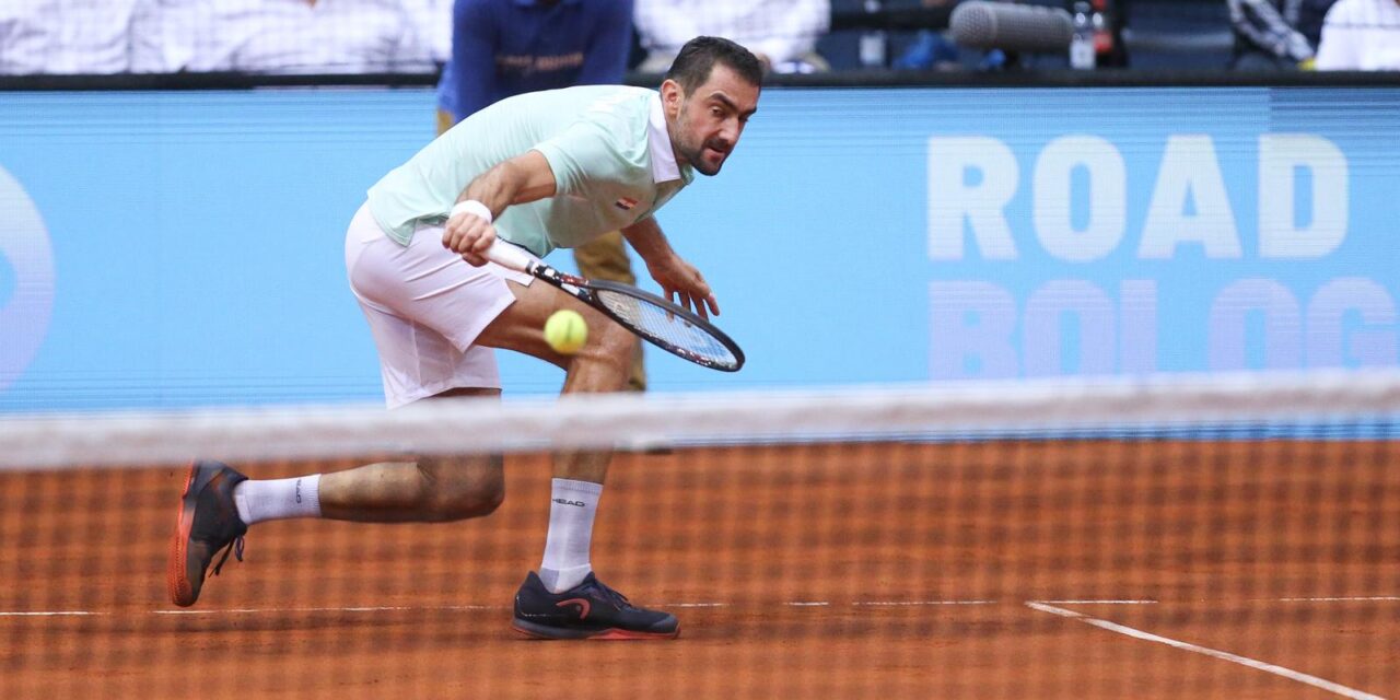 Osijek: Drugi dan Davis Cupa, Marin Čilić – Corentin Moutet