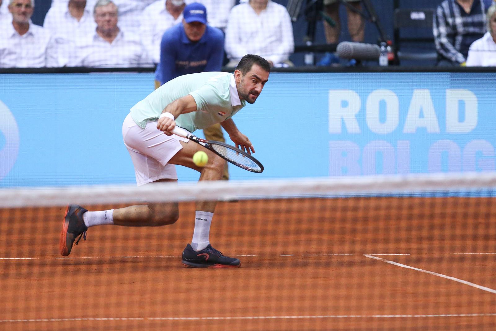 Osijek: Drugi dan Davis Cupa, Marin Čilić – Corentin Moutet