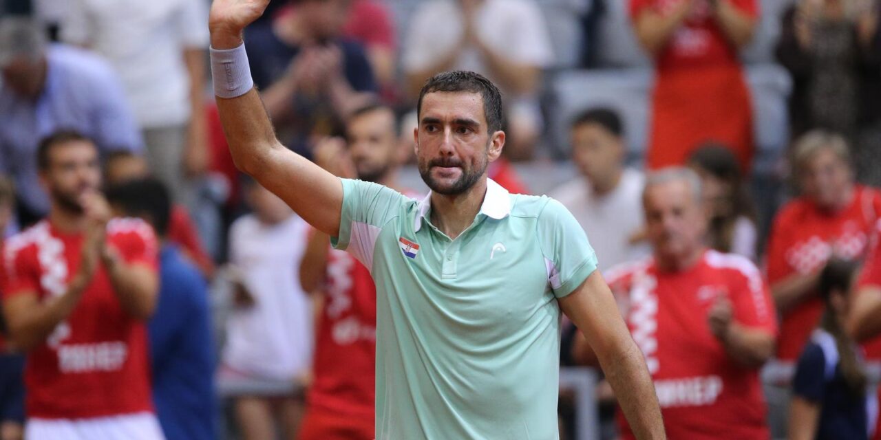 Osijek: Drugi dan Davis Cupa, Marin Čilić – Corentin Moutet