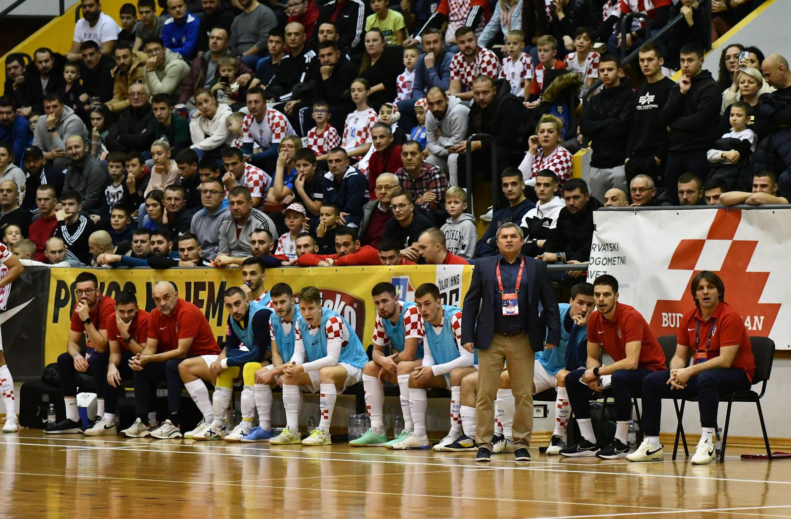 Slavonski Brod: Utakmica kvalifikacija za Svjetsko prvenstvo u futsalu između Hrvatske i Njemačke