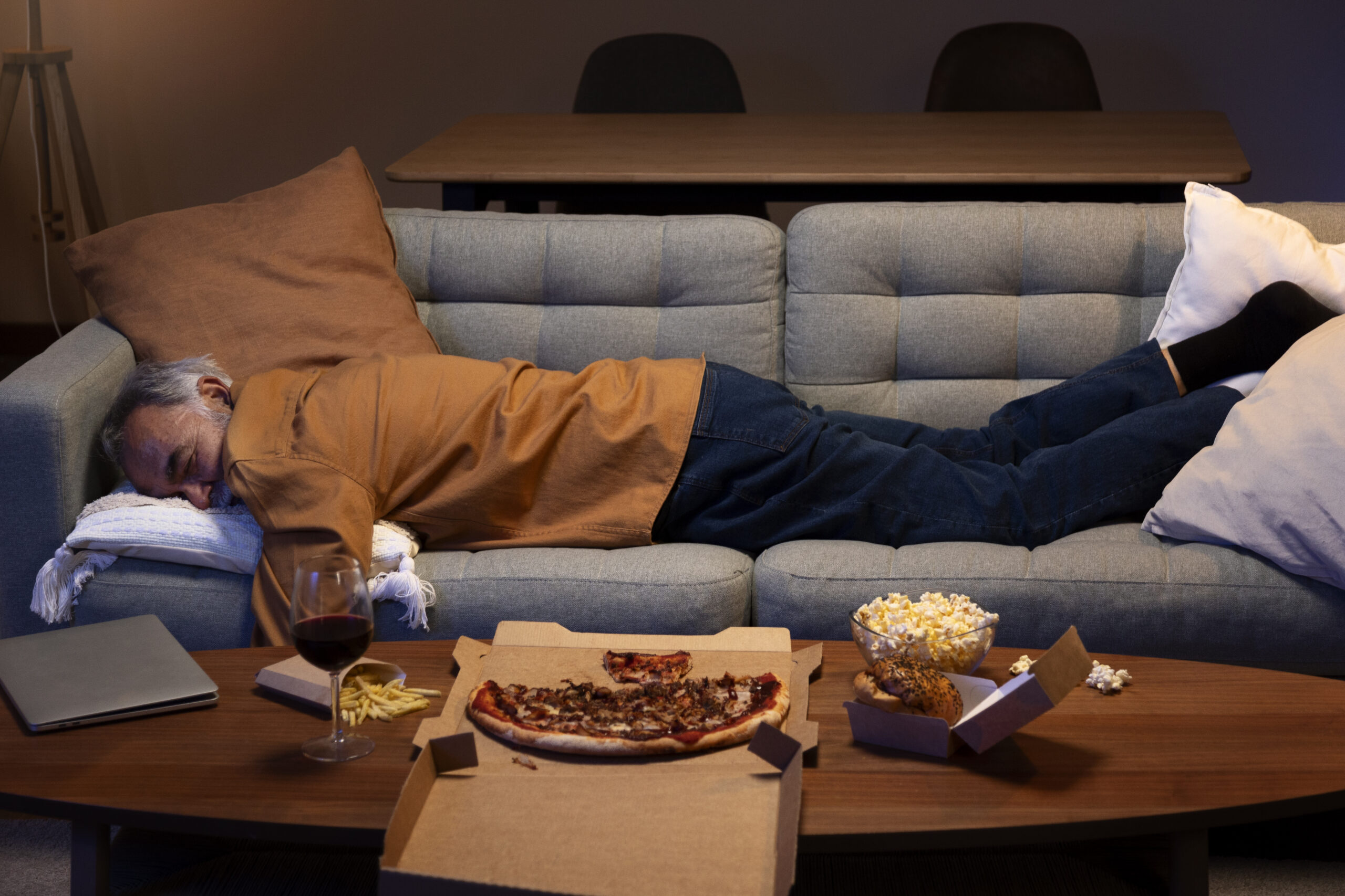 man-sleeping-couch-home-after-earing-take-out