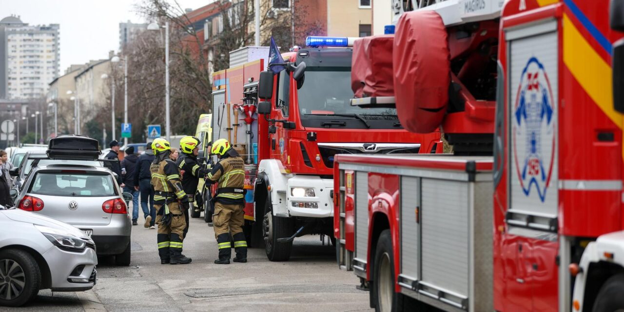 Zagreb: Požar u Ulici Hrvoja Macanovića, tri osobe ozlijeđene