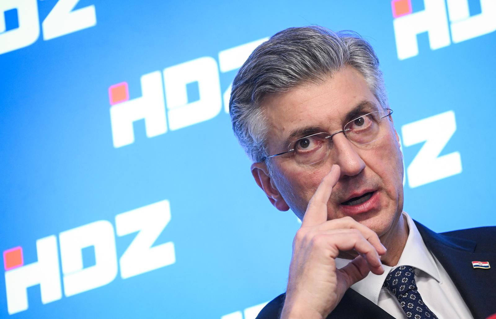 Zagreb: Izjava premijera Andreja Plenkovića nakon sjednice stranke