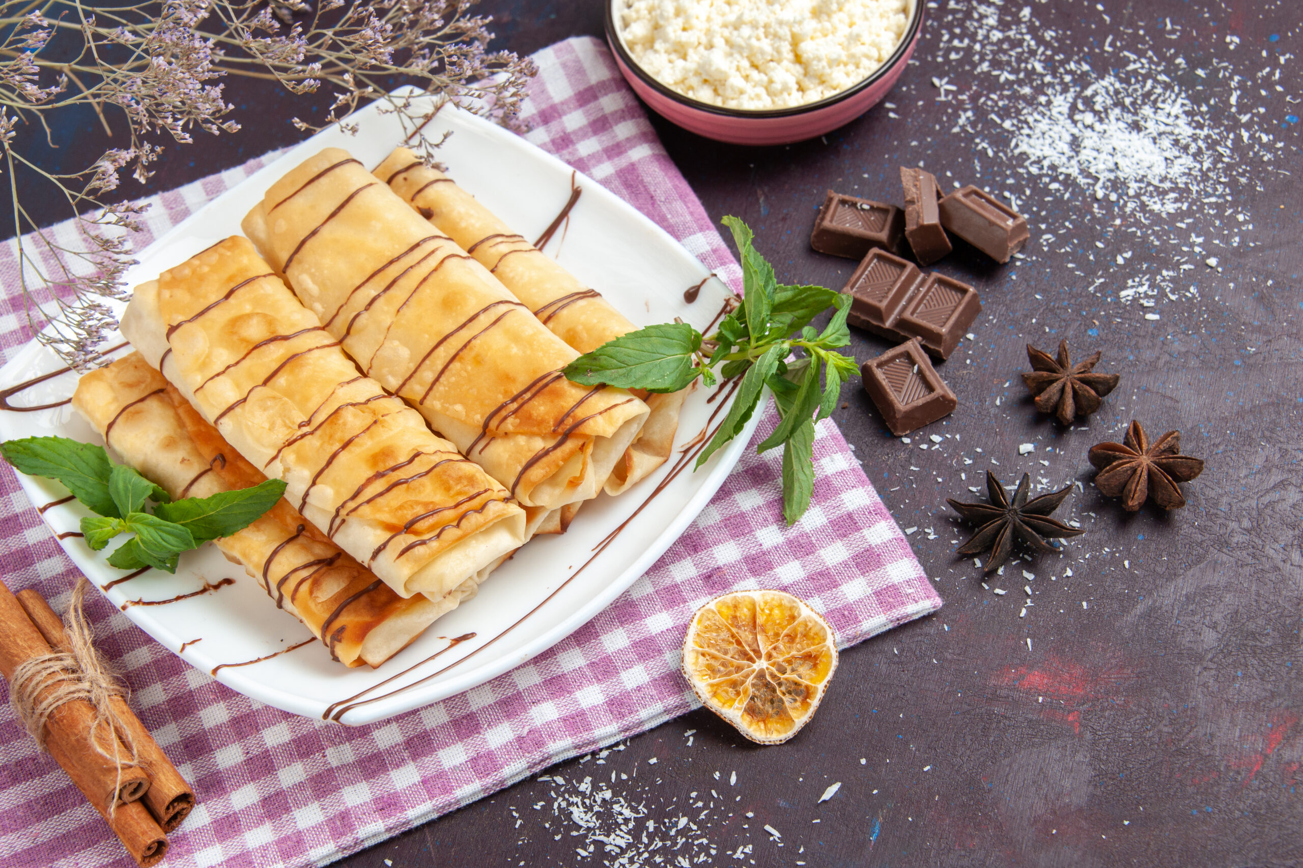 top-view-yummy-sweet-pastries-with-cottage-cheese-jam-dark-background-cookie-biscuit-sugar-sweet-cake-tea