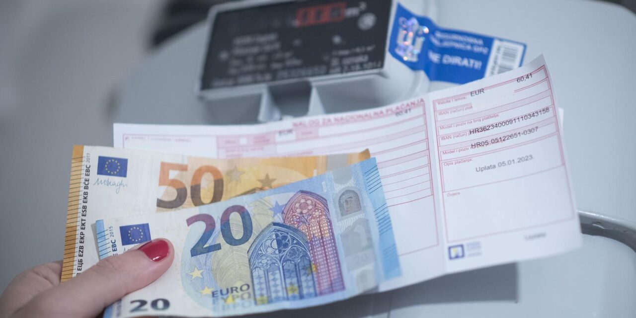 Cijena računa za plin iskazana u eurima