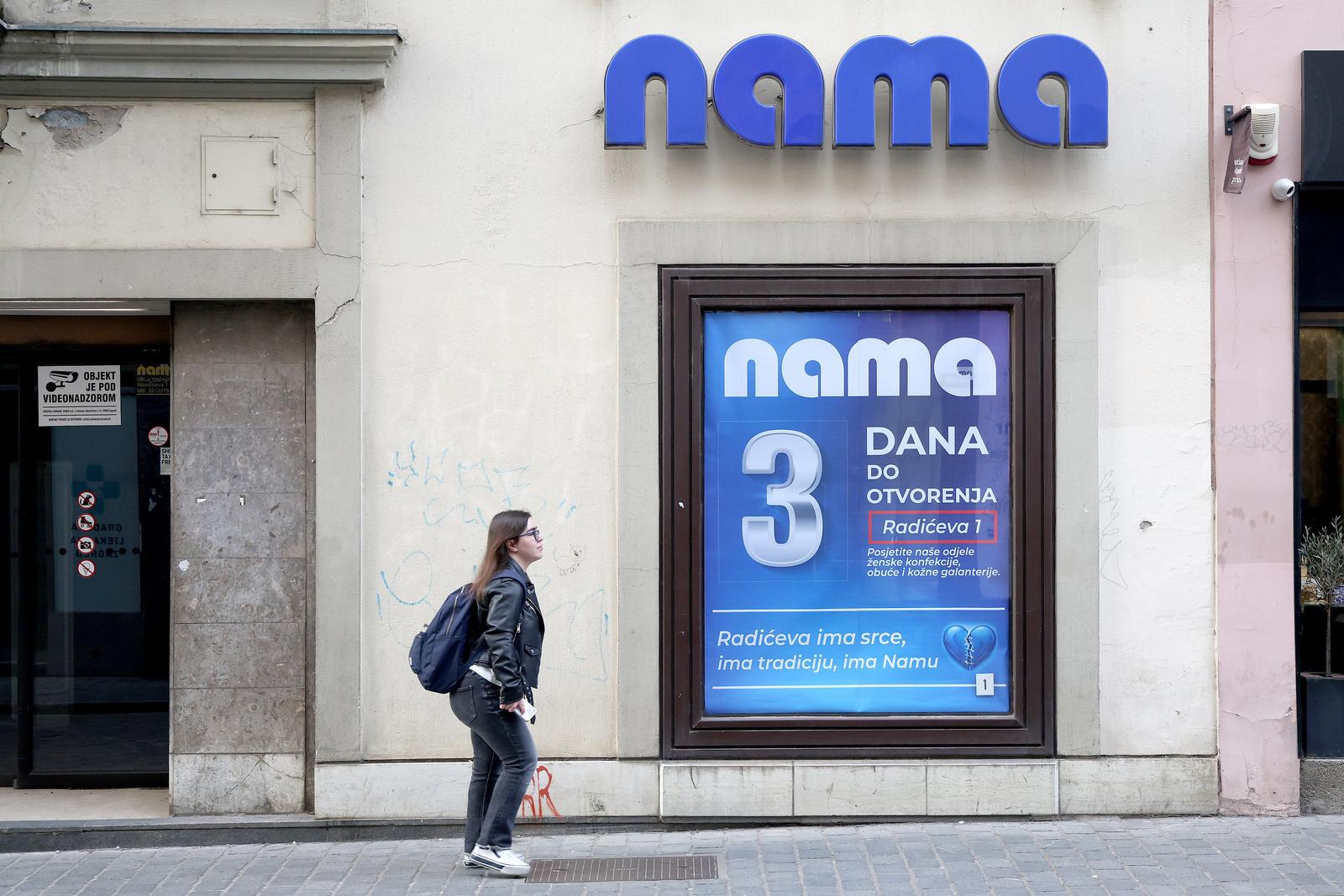 Zagreb: Iako je Grad zaustavio radove, NAMA u Radićevoj otvara se za tri dana, poznat i asortiman