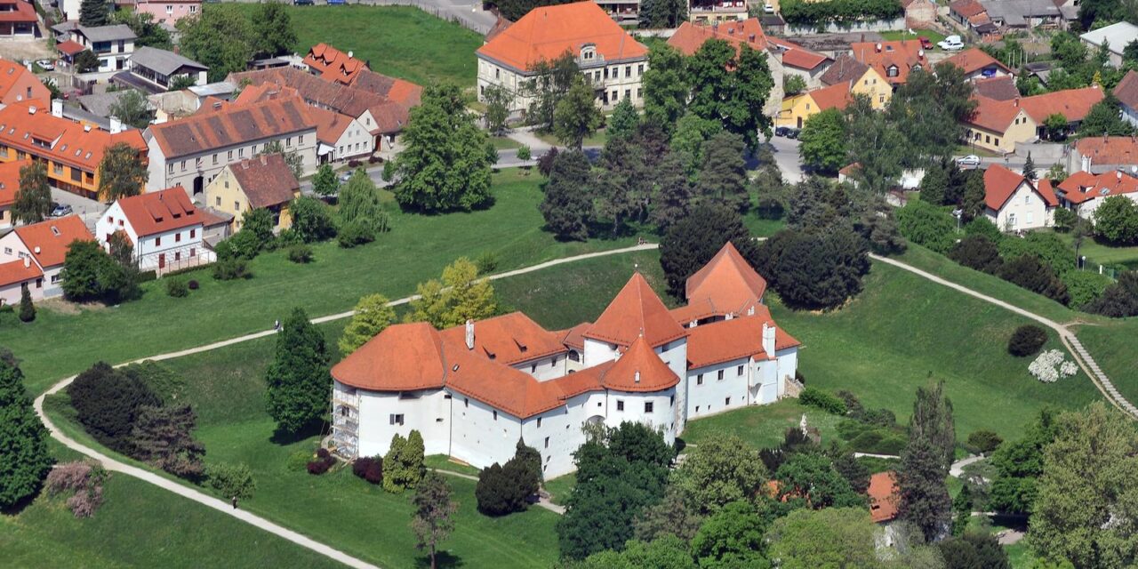 Vara�din: Pogled na Stari grad iz zraka