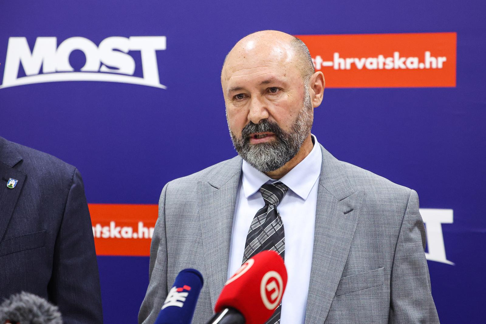 Zagreb: Predstavljanje kandidata Trpimira Goluže za kandidata za gradonačelnika na listi Mosta