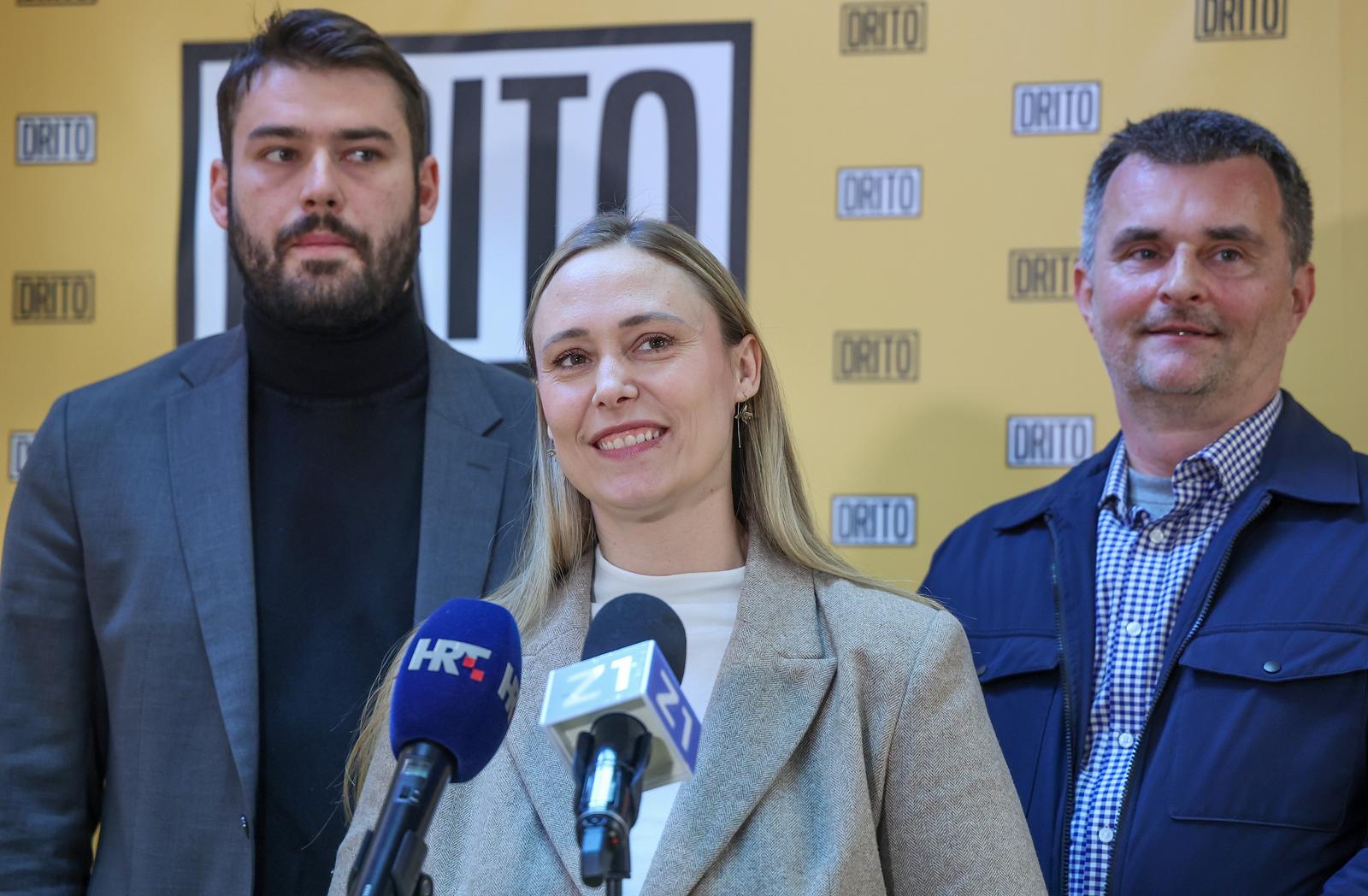 Zagreb: Konferencija za medije stranke “Drito”