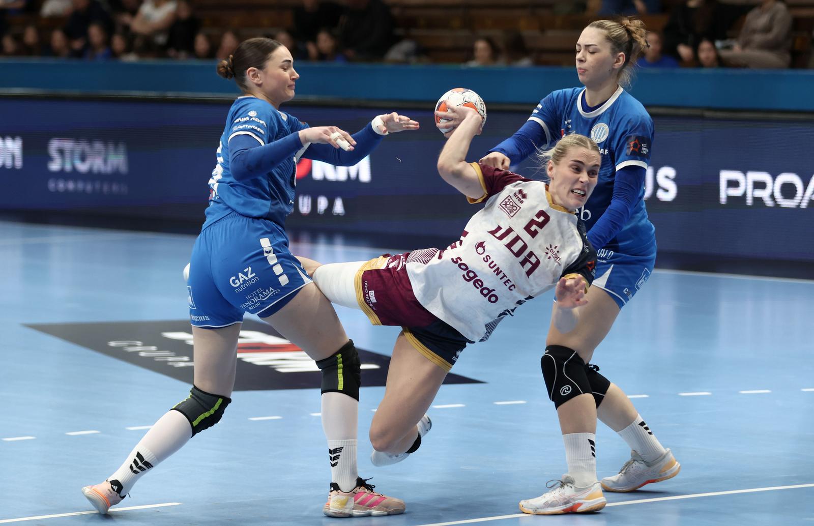 Susret RK Lokomotive i JDA Bourgogne Dijona u prvoj četvrtfinalnoj utakmici EHF Europske lige