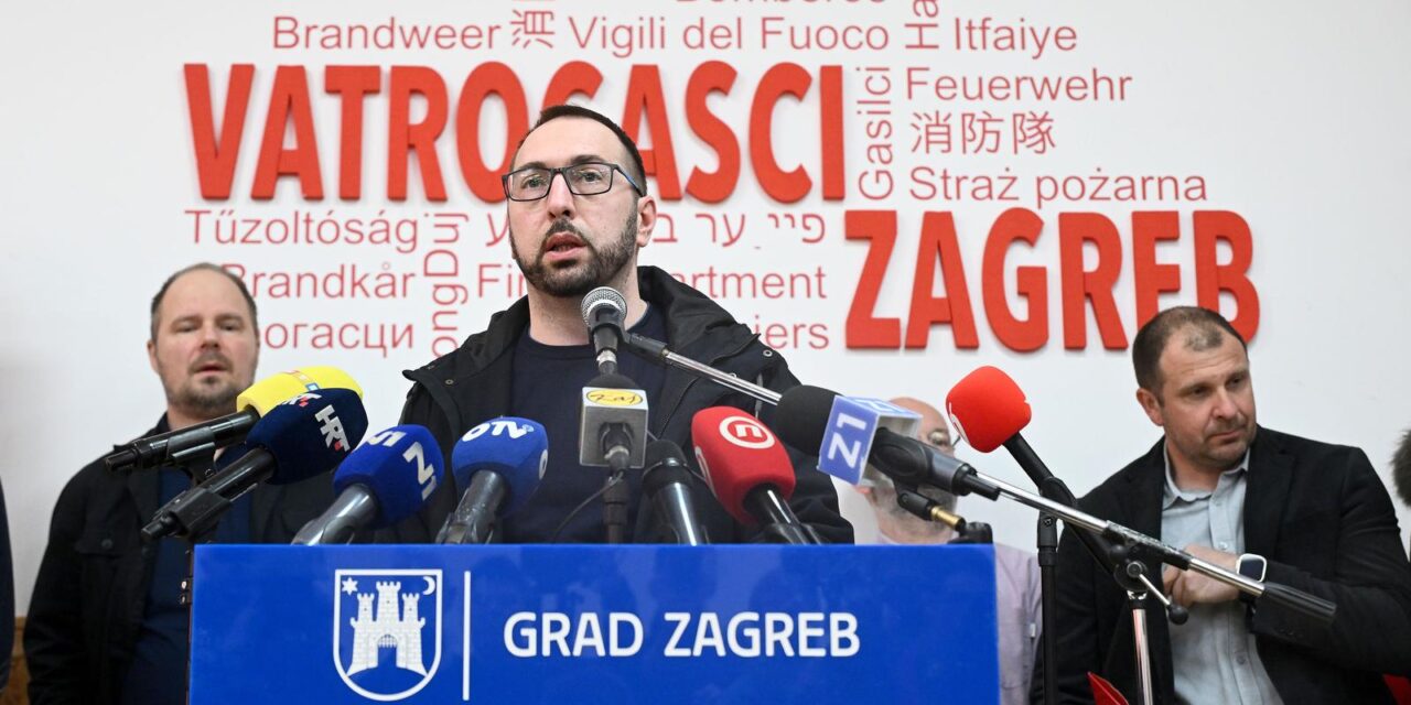 Zagreb: Izvanredna konferencija za medije gradonačelnika Zagreba Tomislava Tomaševića
