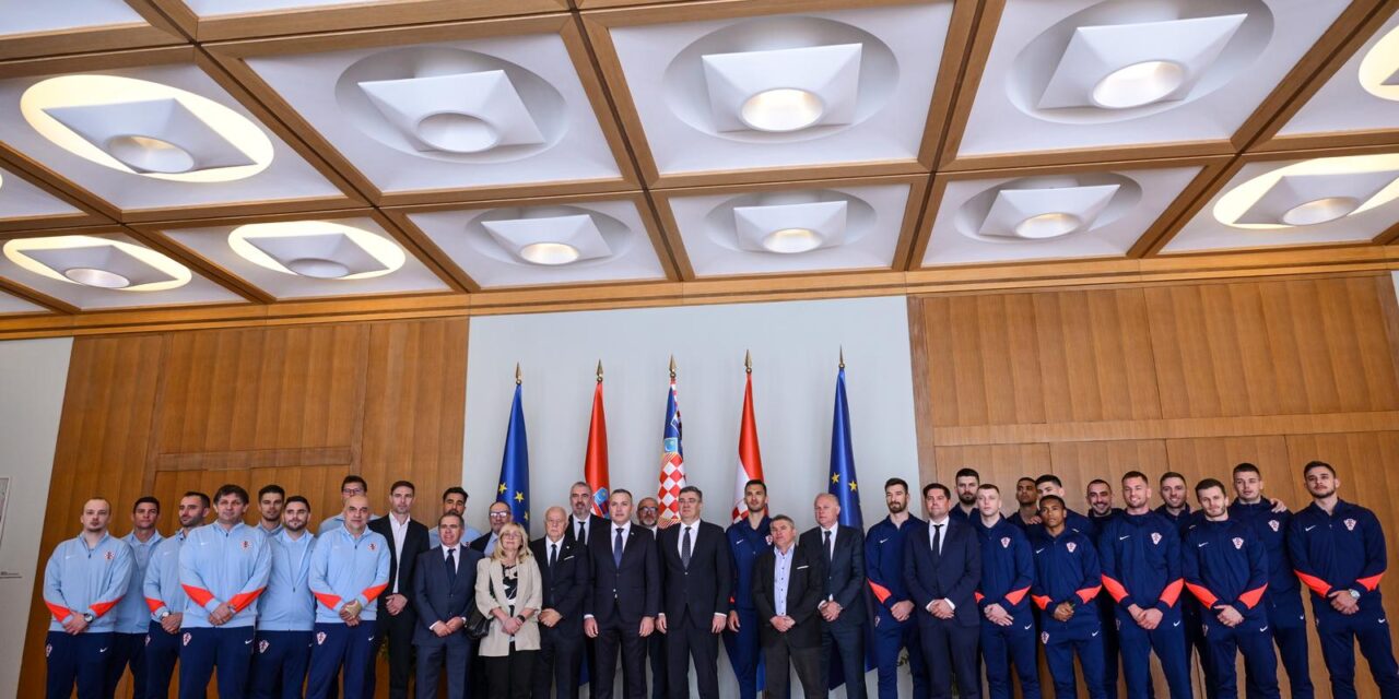 Zagreb: Predsjednik Republike Zoran Milanović  primio je brončanu reprezentaciju futsala