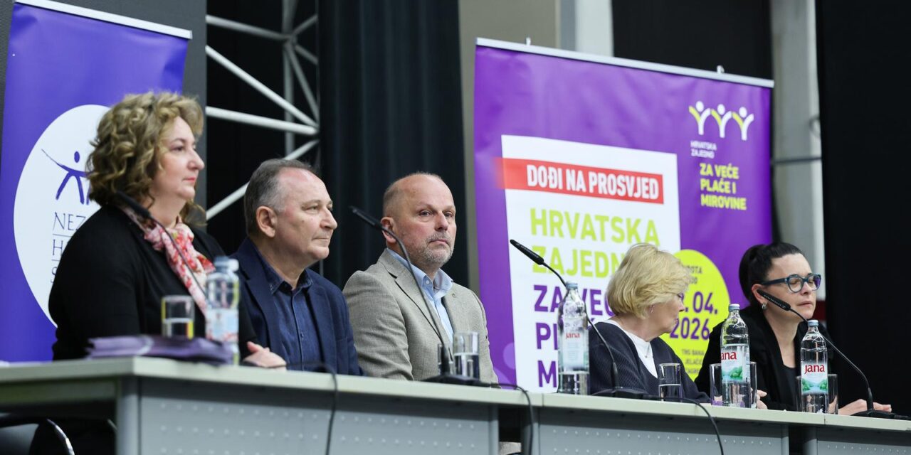 Zagreb: Najava prosvjeda sindikata koji će se održati 18. travnja