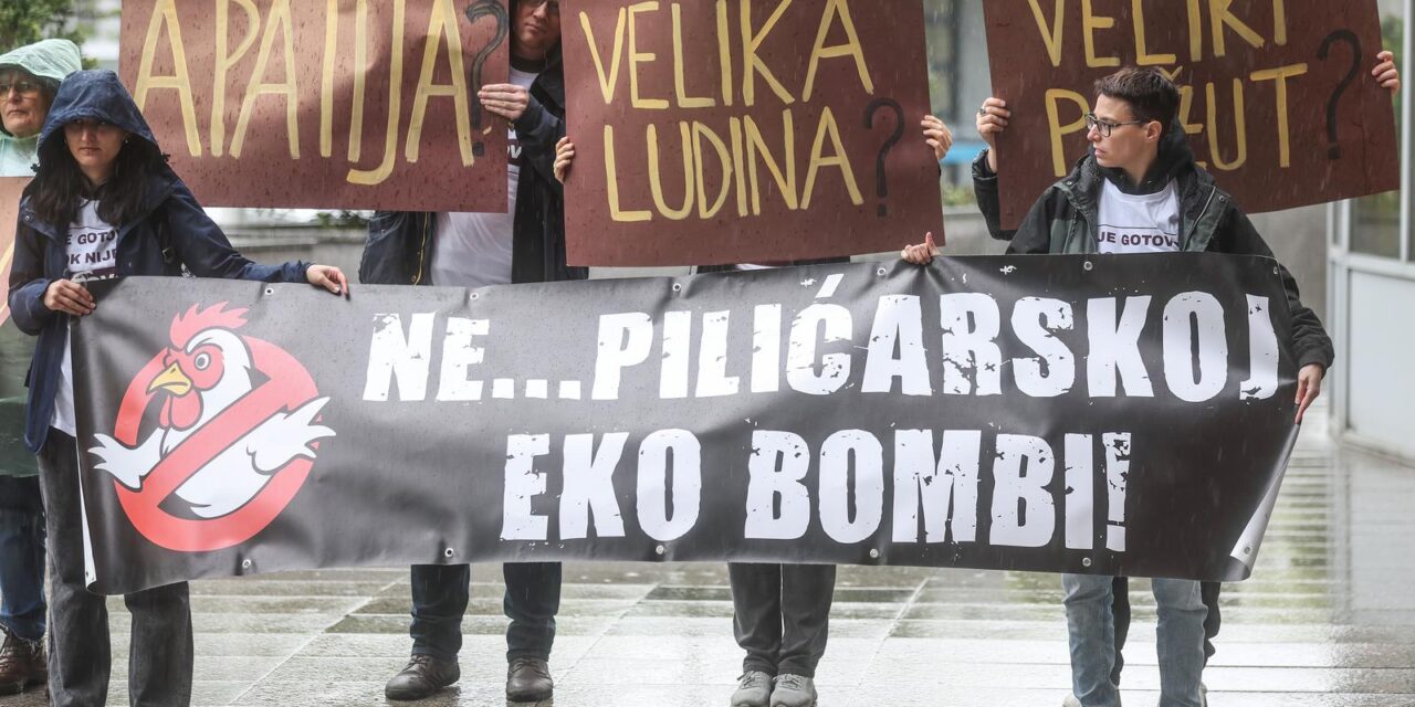 Zagreb: Akcija Prijatelja �ivotinja i Zelene akcije protiv projekta farmi i klaonica pili?a