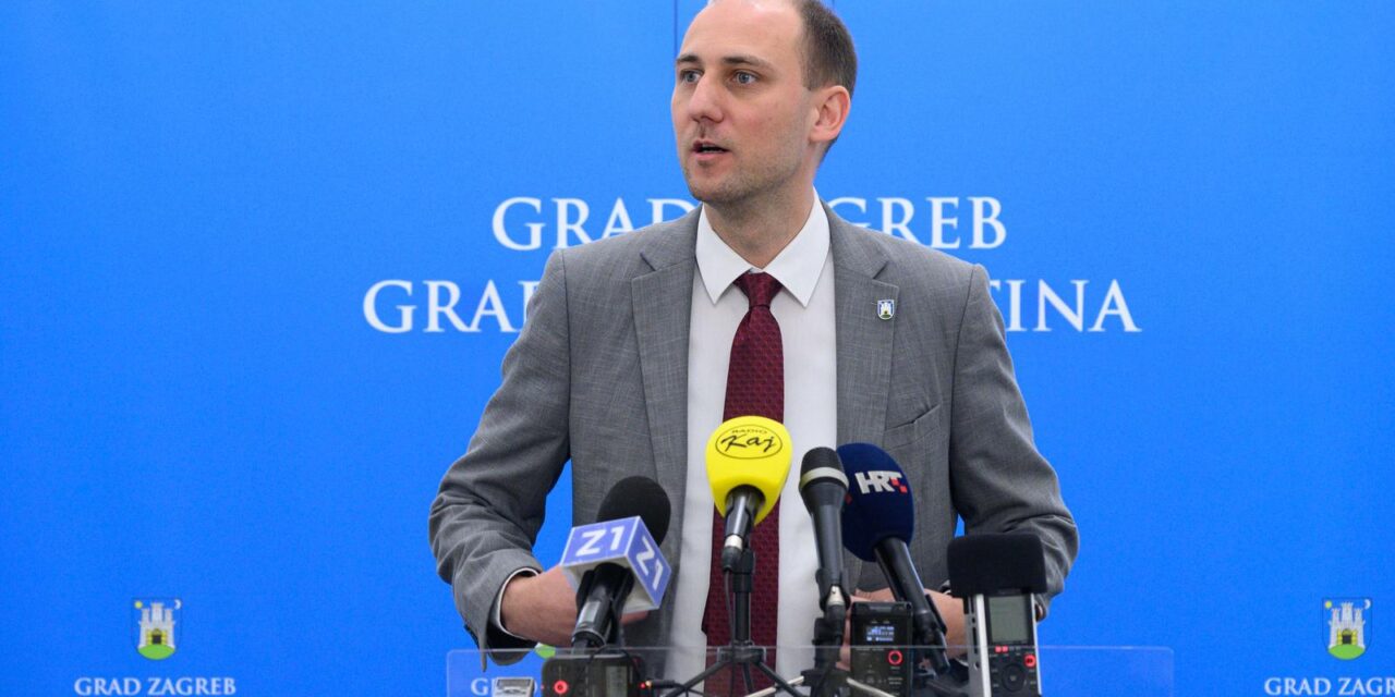 Zagreb: Predsjednik Gradske skupštine Matej Mišić održao konferenciju za medije uoči 10. sjednice