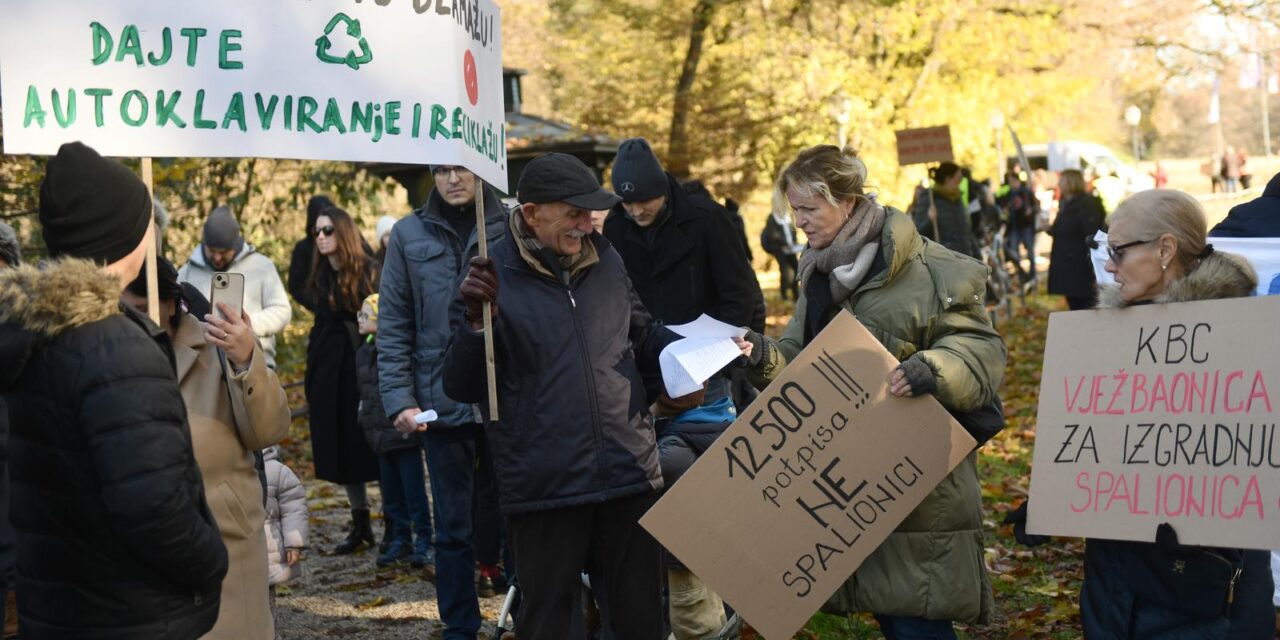 Zagreb: Prosvjed protiv spalionice na Rebru