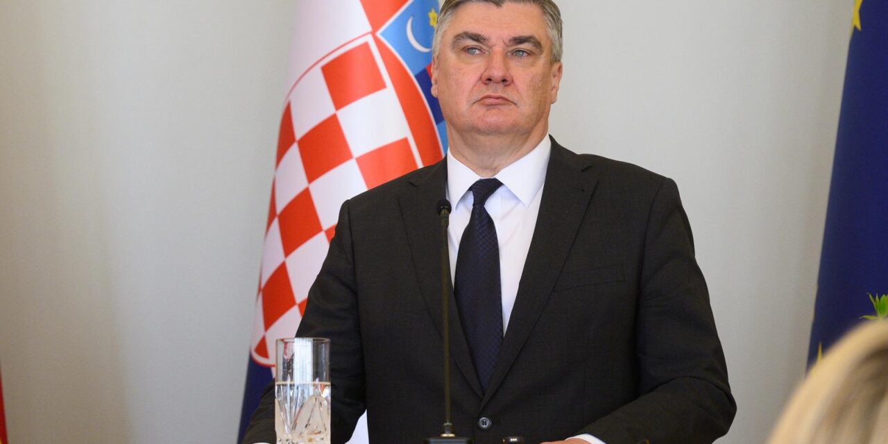 Zagreb: Izjave za medije predsjednice Sjeverne Makedonije Gordane Siljanovske-Davkove i Zorana Milanovića