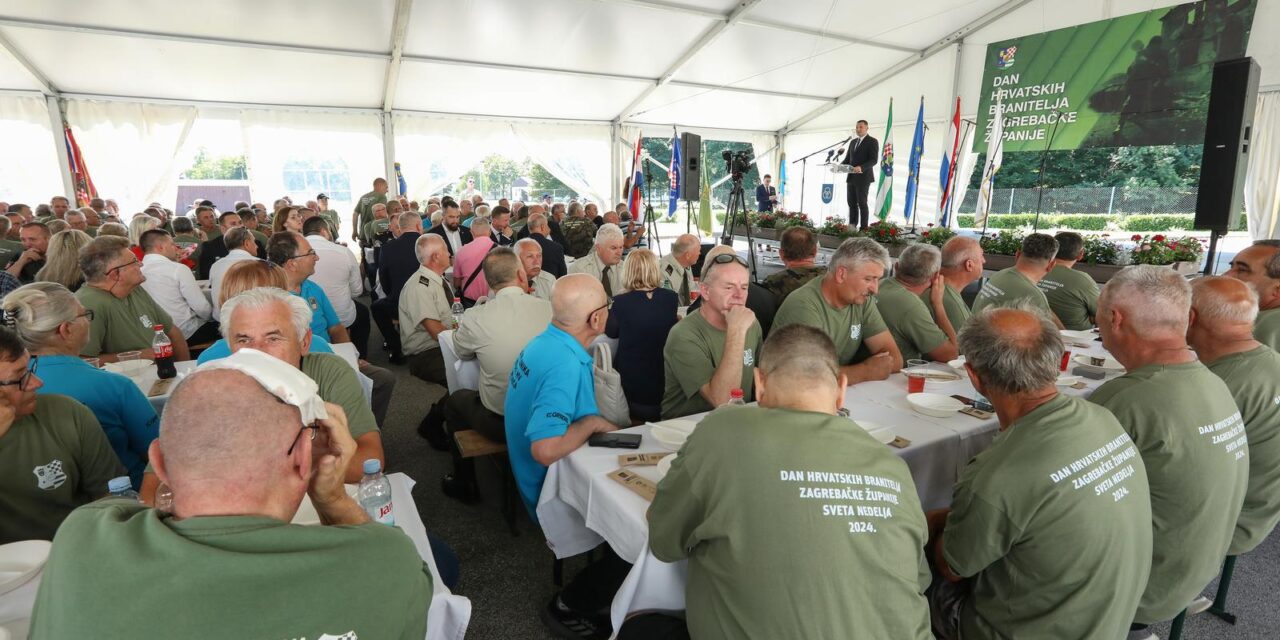 Zagreb: Centralna svečanost obilježavanja Dana hrvatskih branitelja Zagrebačke županije