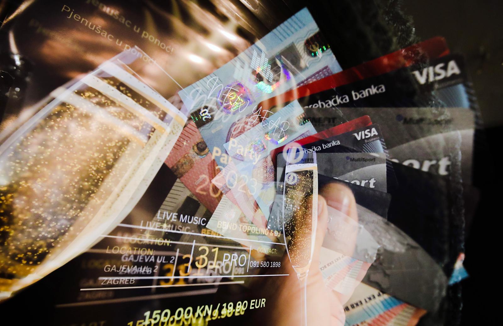 Zbog uvođenja eura plaćanje karticama tijekom novogodišnje noći bit će ograničeno