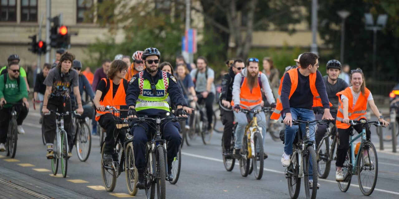Zagreb: Jesenska kritična masa, vožnja biciklima u organizaciji Sindikata biciklista