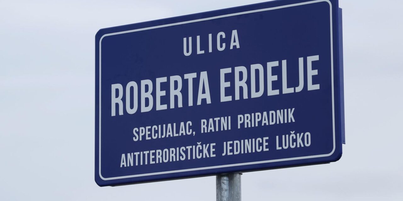 Sveta Nedelja: Svečano otkrivena ploča s nazivom Ulica Roberta Erdelje, poginulog hrvatskog branitelja