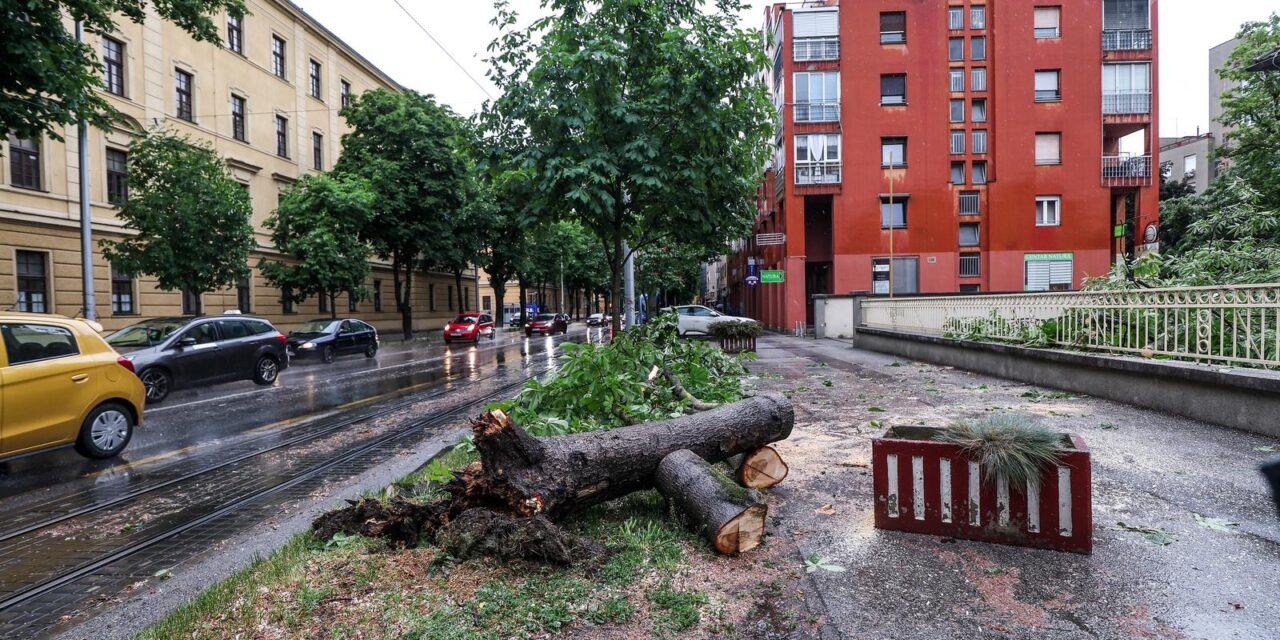 Zagreb: Jako nevrijeme zahvatilo grad