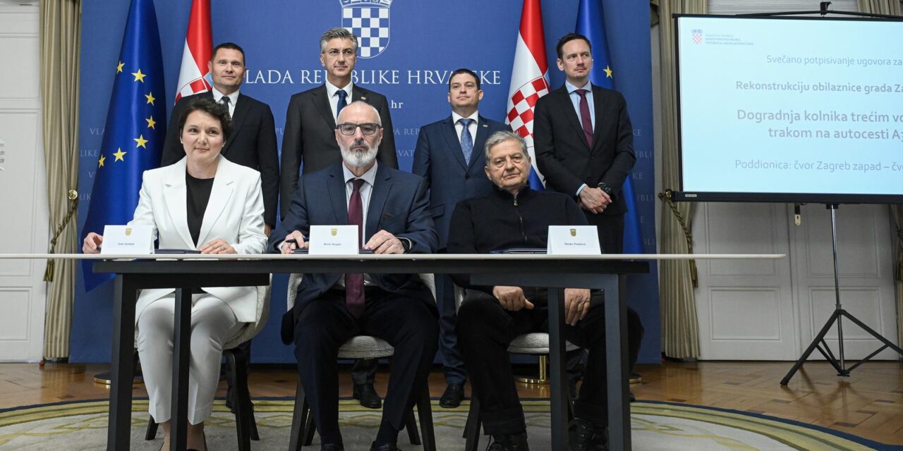 Zagreb: Svečanost potpisivanja Ugovora o rekonstrukciji obilaznice Grada Zagreba