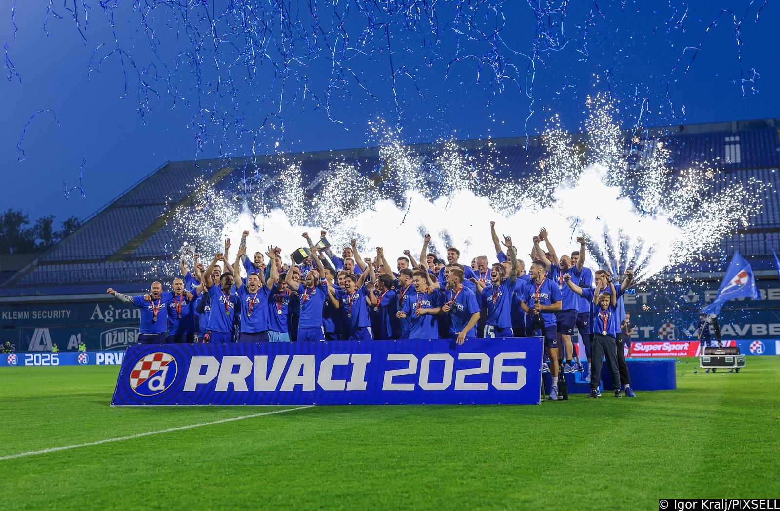 Zagreb: GNK Dinamo osvojio Prvenstvo 2026.