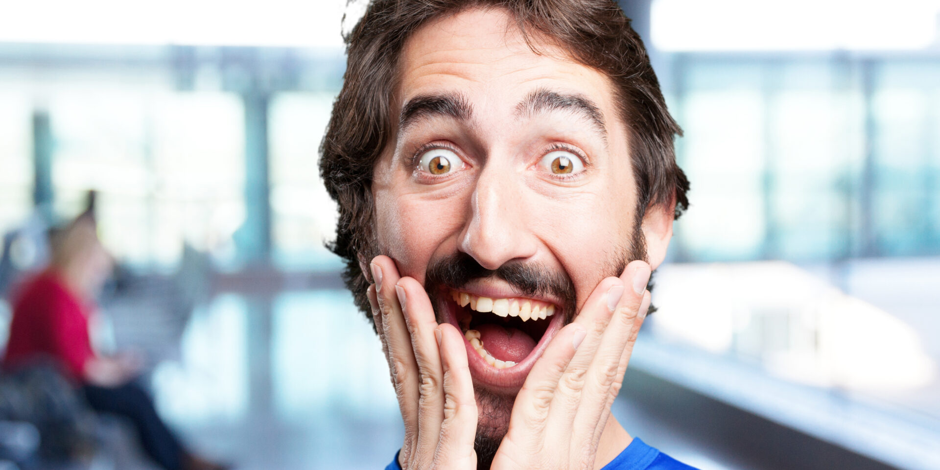 crazy sports man.funny expression