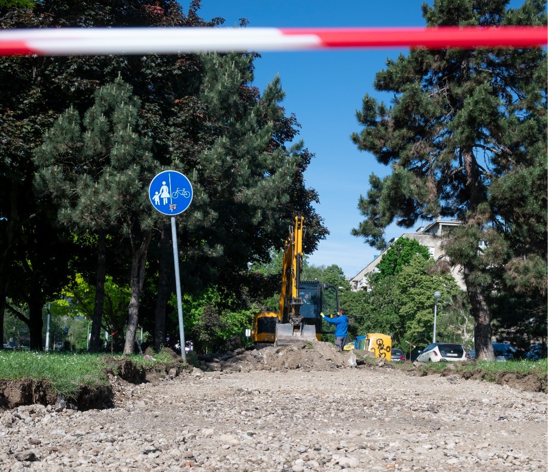 radovi na proširenju staze