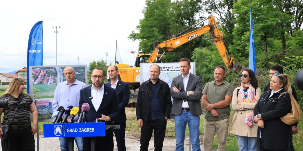 Gradonačelnik Tomašević otvorio radove na trećoj dionici produžene Branimirove ulice u Sesvetama (2)