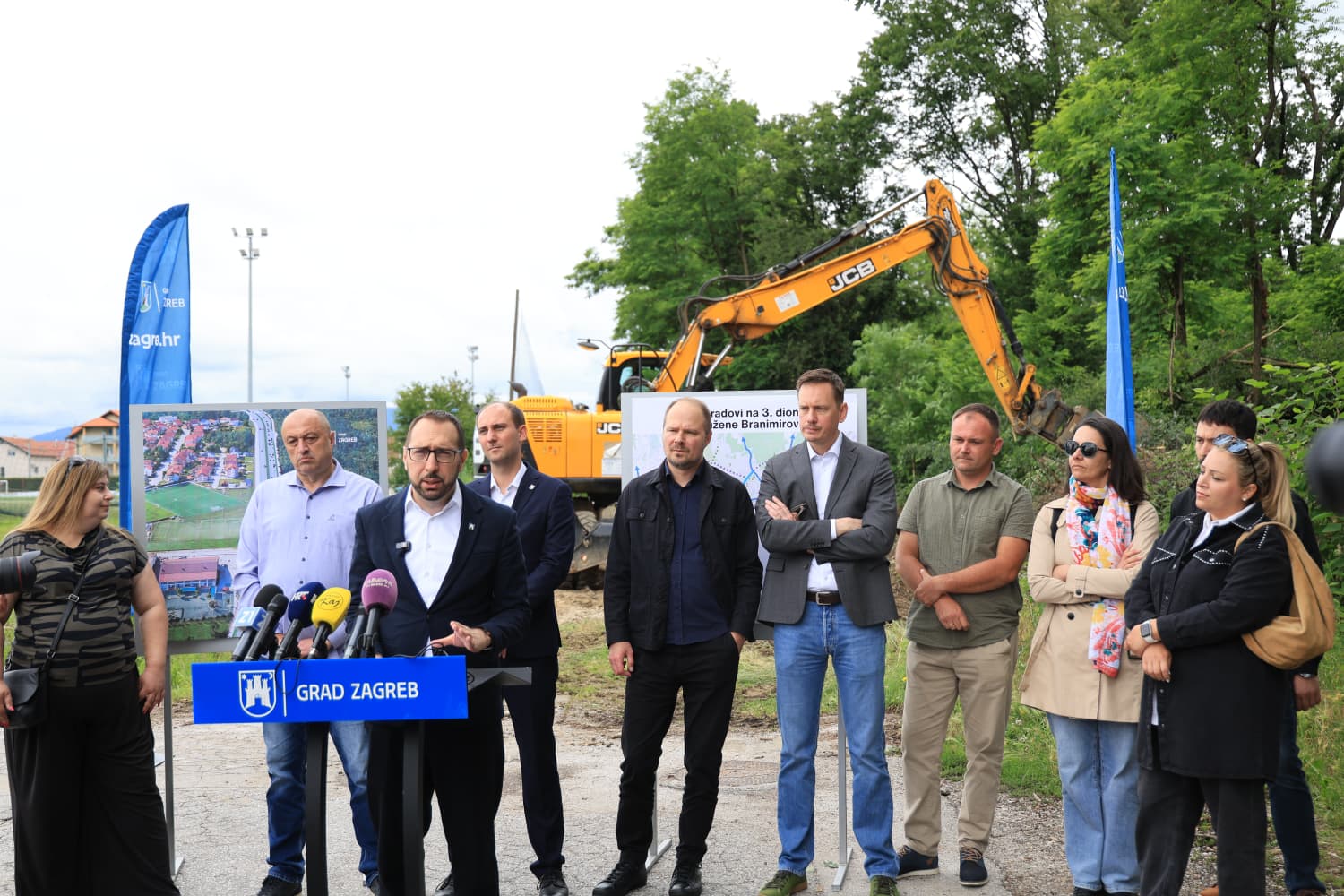 Gradonačelnik Tomašević otvorio radove na trećoj dionici produžene Branimirove ulice u Sesvetama (2)