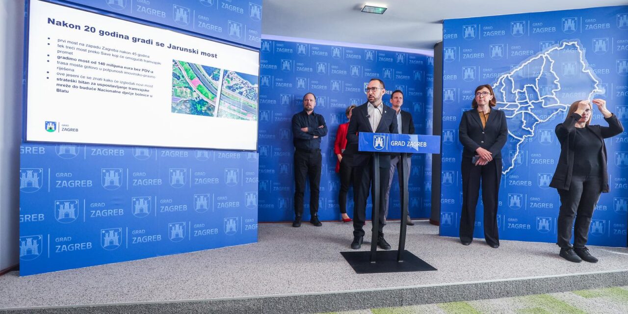 Zagreb: Gradona?elnik Toma�evi? o izgradnji Jarunskog mosta