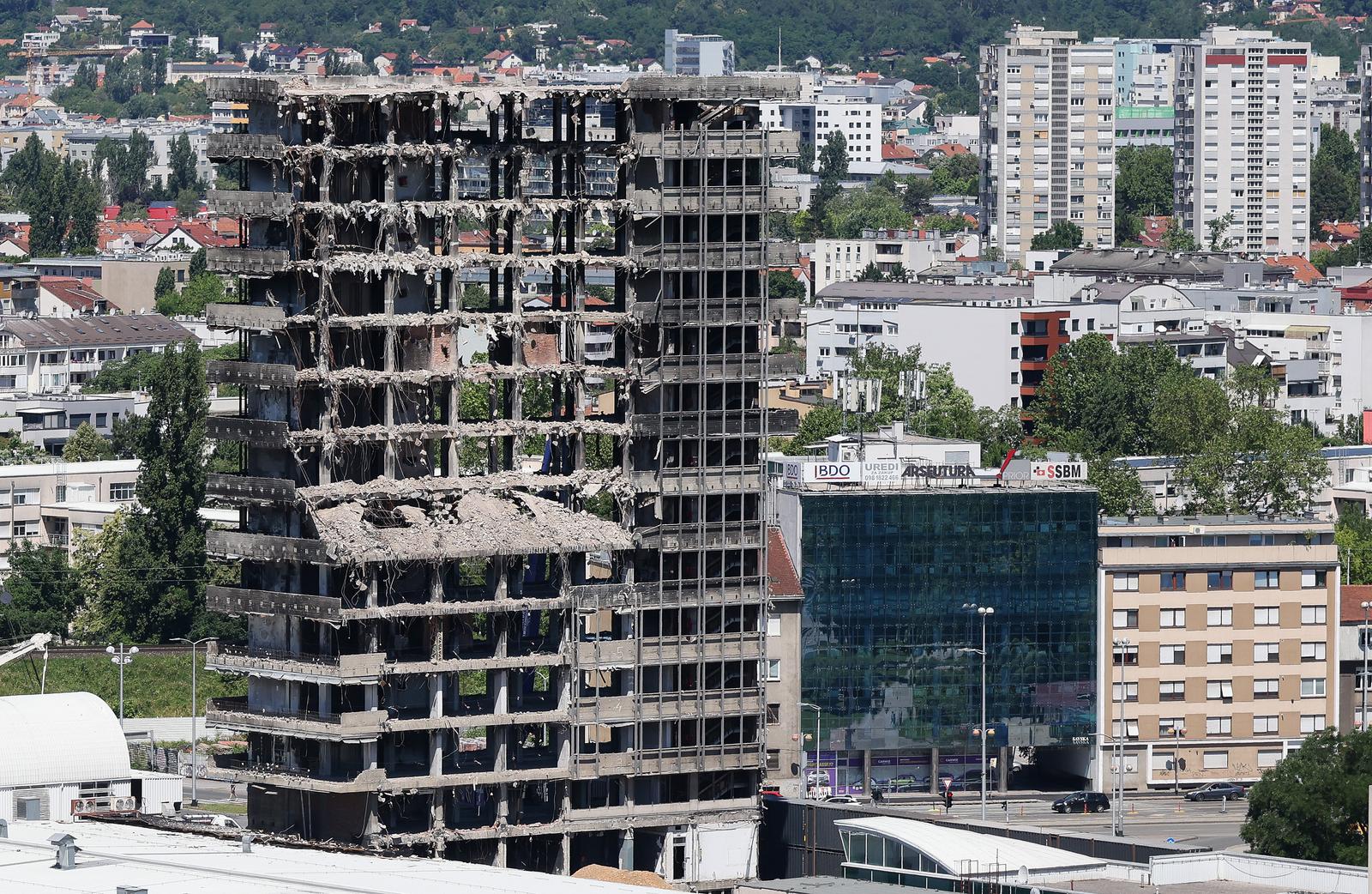 Zagreb: Nastavlja se rušenje Vjesnika