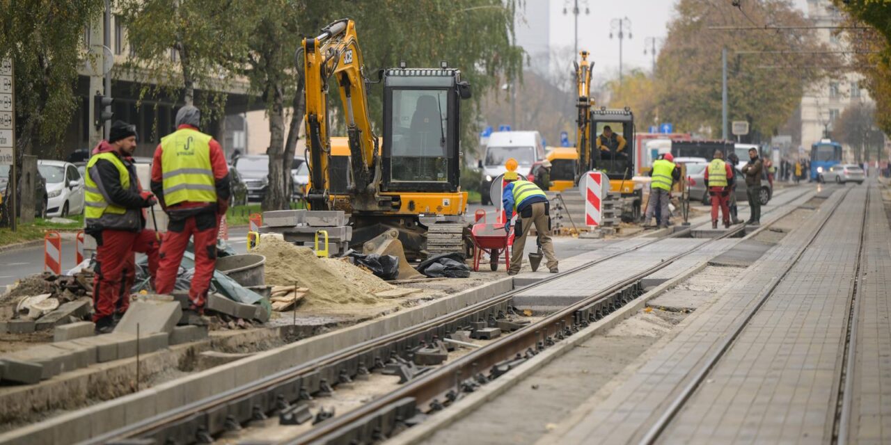Zagreb: Radovi obnove tračnica na Branimirovoj